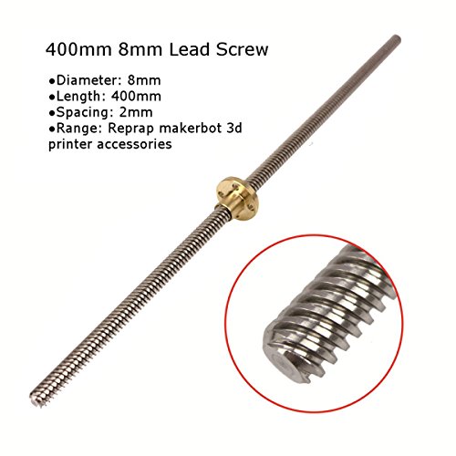 Algopix Similar Product 11 - Drillpro 400mm 8mm Lead Screw ACME Lead