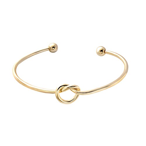 Algopix Similar Product 11 - SENFAI Simple Love Knot Bangle Bracelet