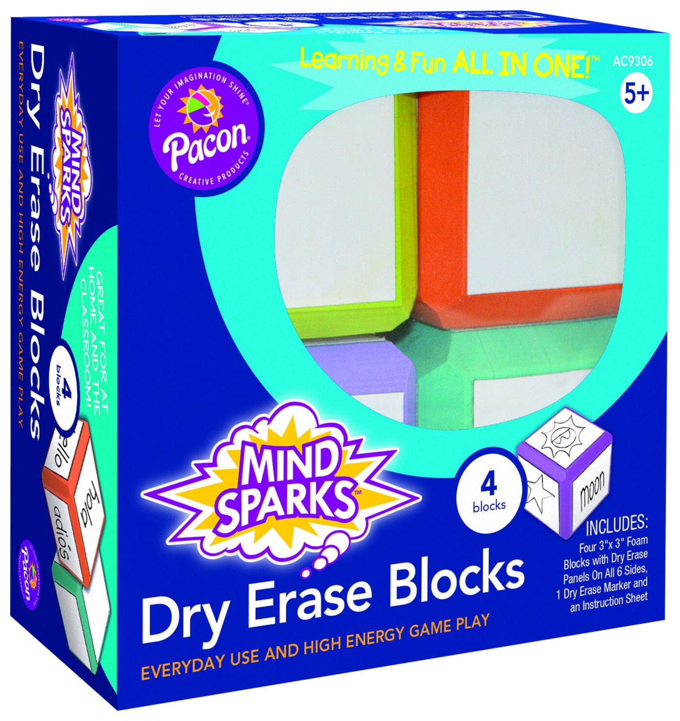 Algopix Similar Product 11 - Mind Sparks Dry Erase Blocks Colors
