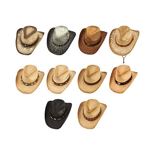 Algopix Similar Product 14 - Casual Outfitters 10pc Cowboy Hat Set