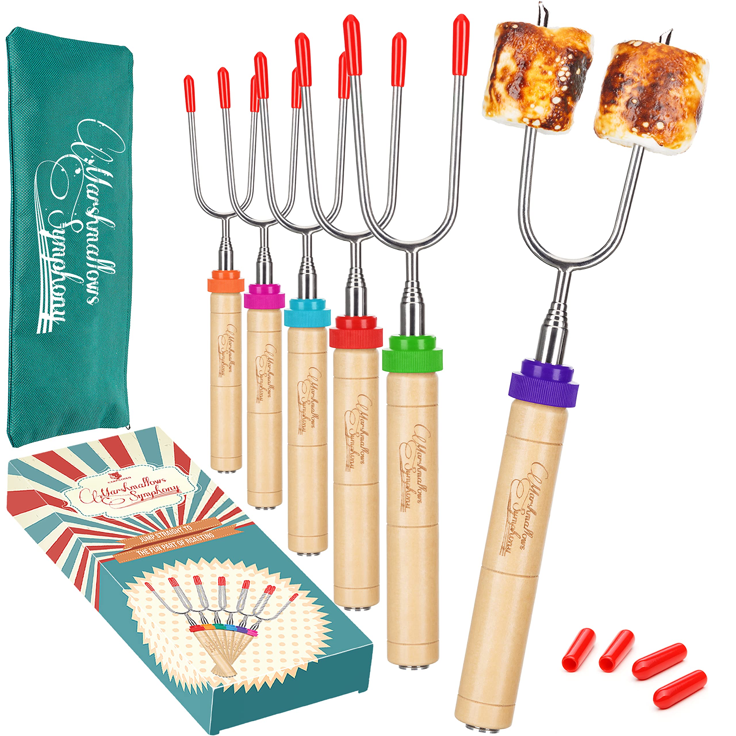 Algopix Similar Product 8 - CARPATHEN Marshmallow Roasting Sticks 