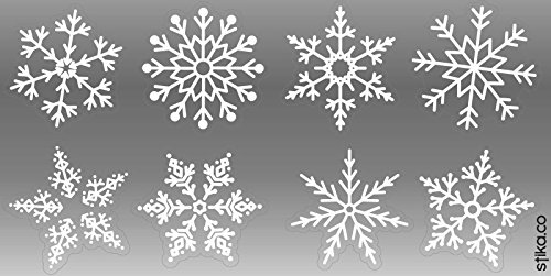 Algopix Similar Product 9 - Snowflakes Stickers for Window Glass
