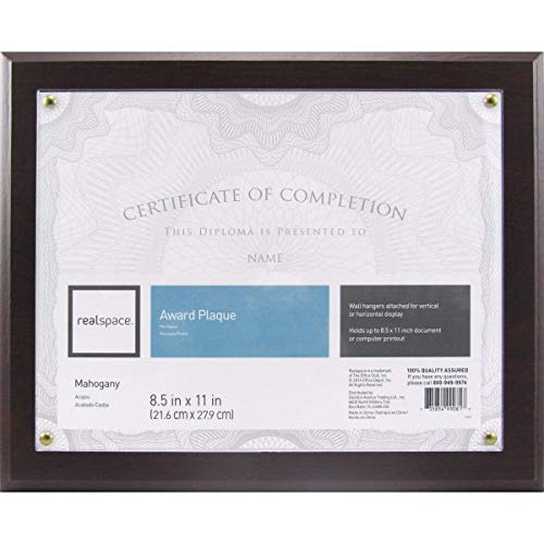 Algopix Similar Product 19 - Realspace Award Plaque 812 x 11