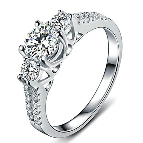 Algopix Similar Product 14 - Lxnoap Size 8  White Sapphire Ladys