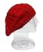 Algopix Similar Product 6 - Soft Thick Knitted Crochet Tam (Red)