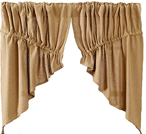 Algopix Similar Product 16 - Deluxe Burlap Natural Tan Prairie Swag