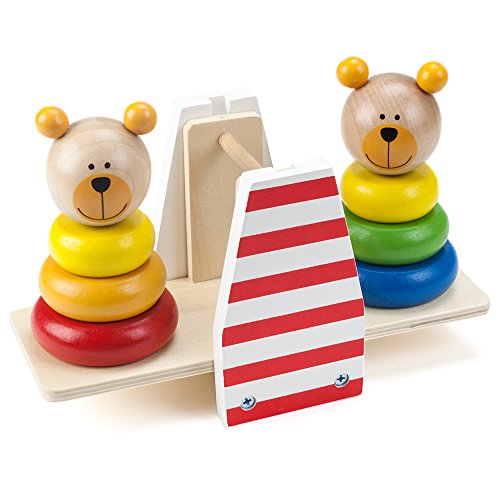 Algopix Similar Product 6 - Wooden Wonders Balancing Bears Ring