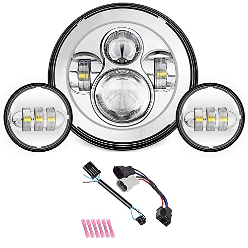 Algopix Similar Product 7 - Sunpie 7 Inch Chrome H arley LED
