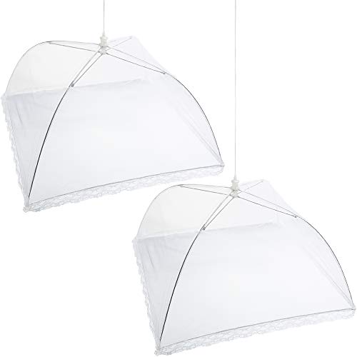 Algopix Similar Product 18 - Mesh Screen Food Cover Tents  Set of 2