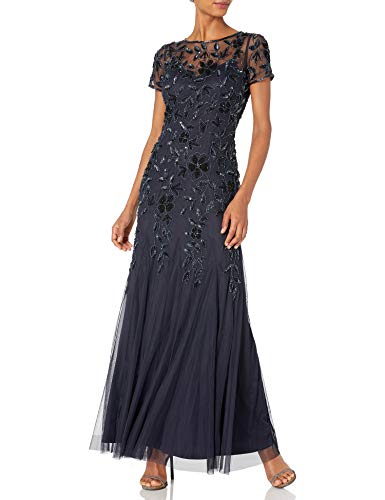 Algopix Similar Product 14 - Adrianna Papell Womens Floral Beaded