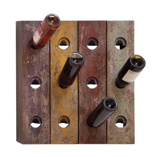 Algopix Similar Product 16 - Urban Designs Aged Wood Multicolor Wine