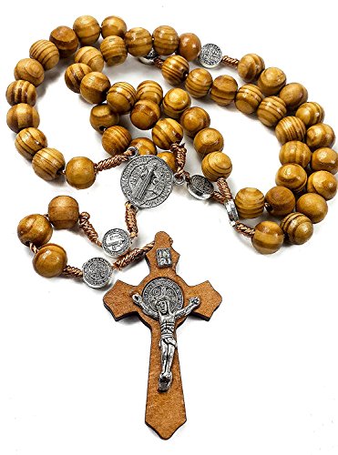 Algopix Similar Product 14 - Nazareth Store Wood Beads Rosary