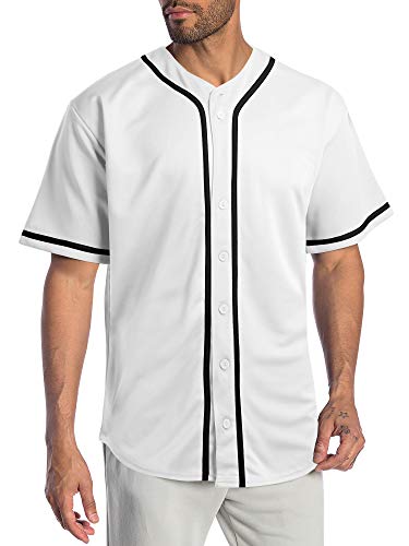 Algopix Similar Product 16 - Hat and Beyond Mens Baseball Jersey