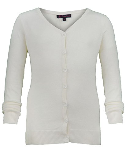Algopix Similar Product 18 - Girls Cardigan in Cream 9-10 Years