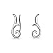 Algopix Similar Product 13 - Minimalist Geometric Tribal Scroll Ear
