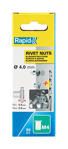 Algopix Similar Product 17 - Rapid M4 Rivet Nuts for Hard to Get to