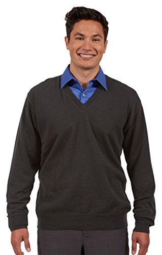 Algopix Similar Product 12 - Ed Garments Mens Fine Gauge V Neck