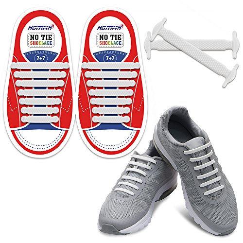 Algopix Similar Product 9 - HOMAR No Tie Shoelaces for Kids and