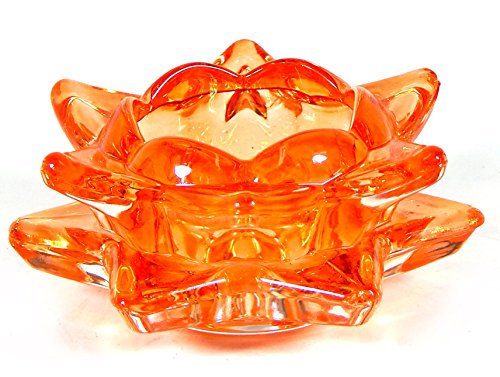 Algopix Similar Product 15 - Orange Lotus Incense Cone Burner Votive