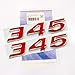Algopix Similar Product 11 - Yoaoo 2Pack Red OEM 345 Emblem Badges