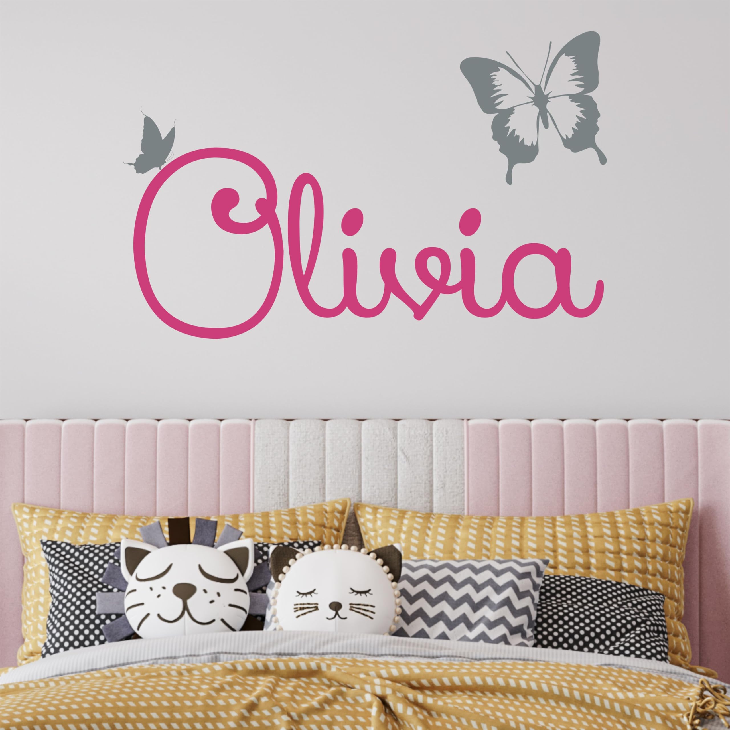 Algopix Similar Product 18 - Custom Name Butterfly Wall Decal