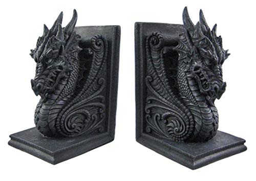 Algopix Similar Product 7 - Bellaa Gothic Dragon Bookends Midieval