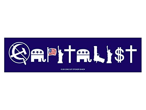 Algopix Similar Product 13 - Capitalist - Blue (Bumper Sticker)