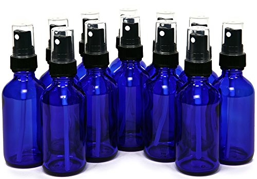 Algopix Similar Product 15 - Vivaplex 2 oz Glass Bottles with Black