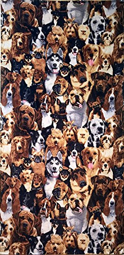 Algopix Similar Product 14 - Dogs Velour Brazilian Beach Towel 30x60
