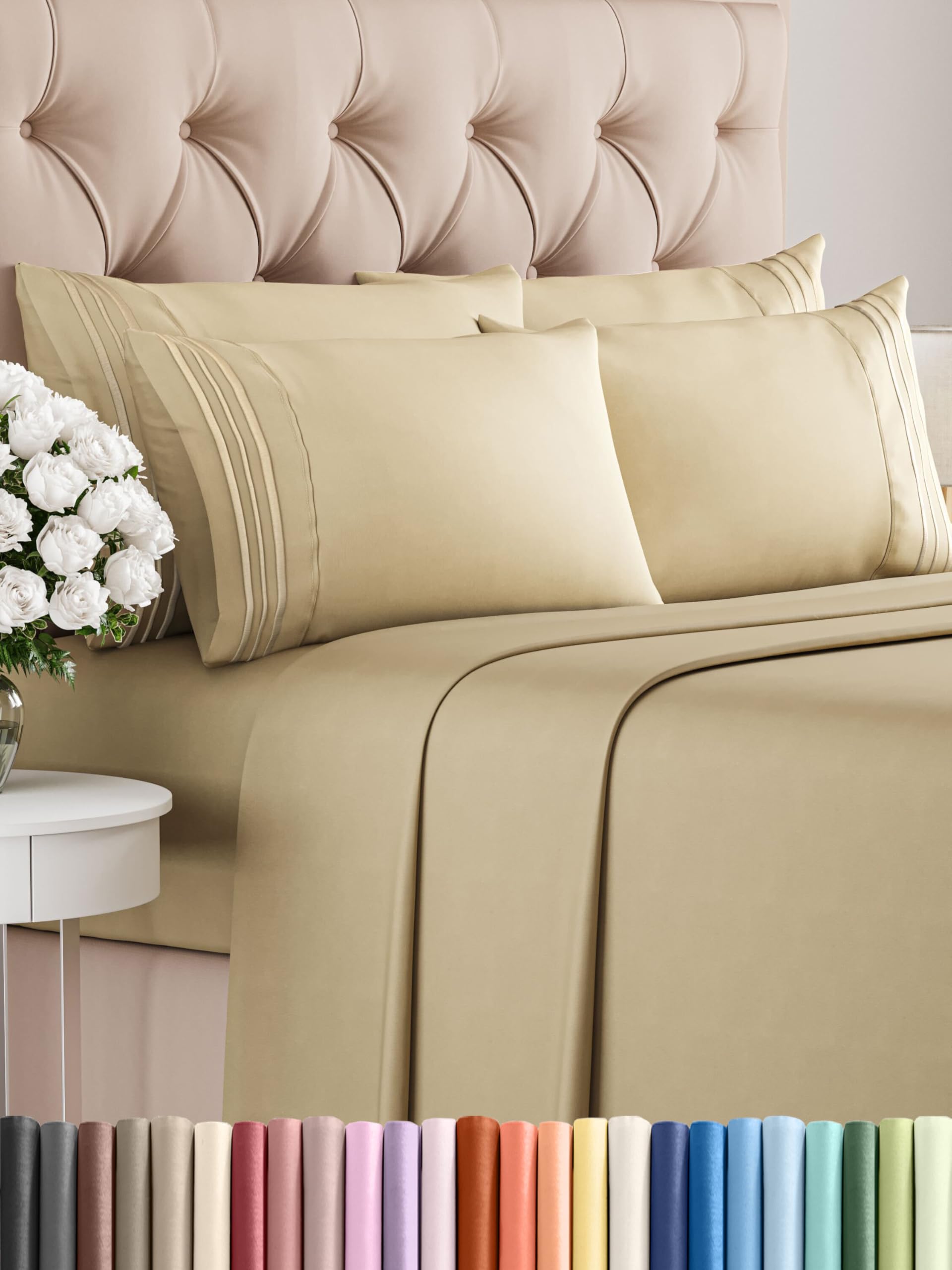 Algopix Similar Product 11 - King 6 Piece Sheet Set  Comfy