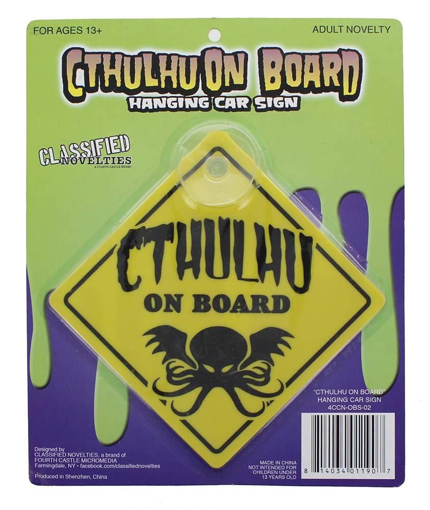Algopix Similar Product 17 - HP Lovecraft Cthulhu On Board Hanging