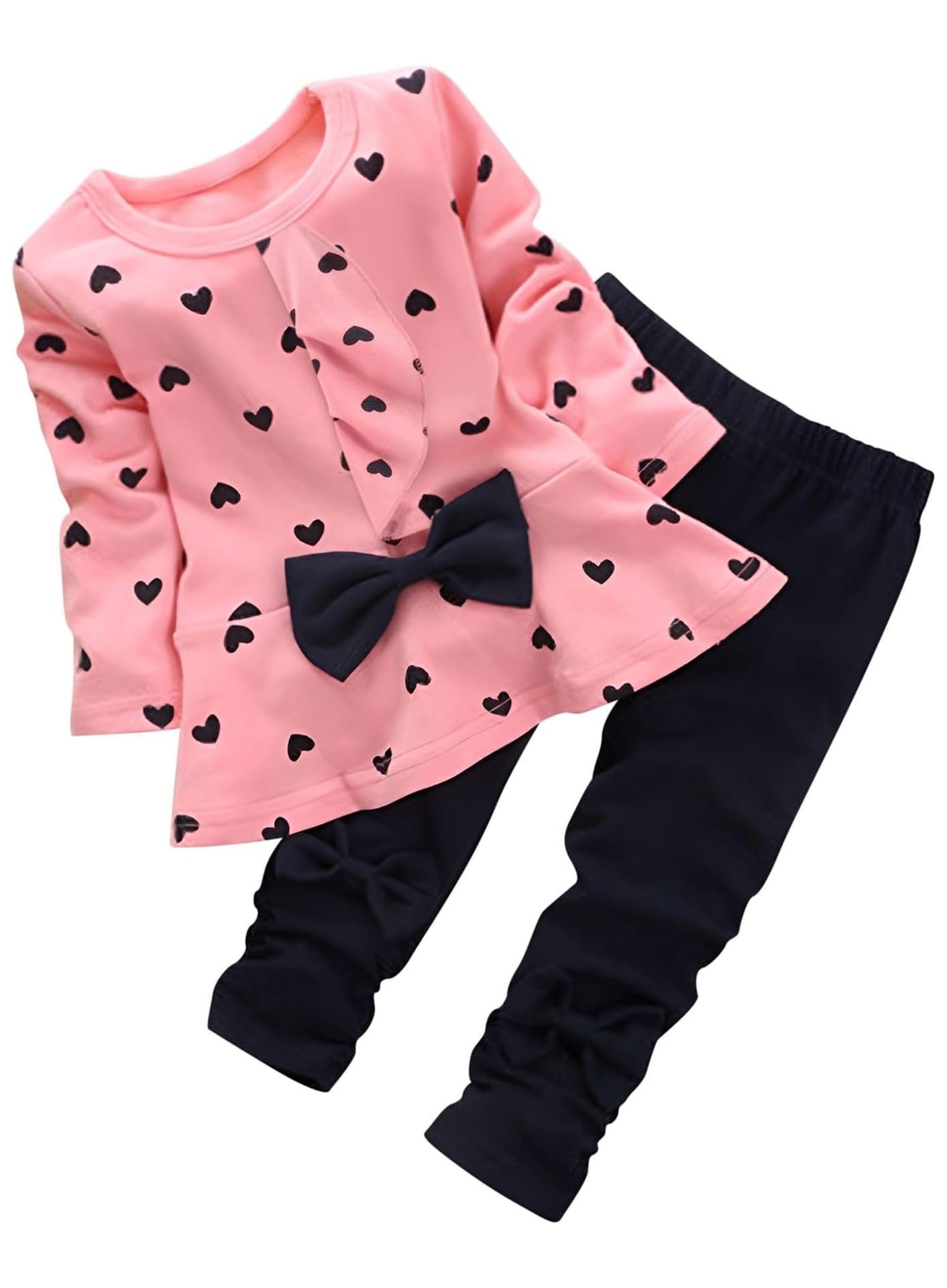 Algopix Similar Product 17 - BOMDEALS Baby Girl Cute 2pcs Set