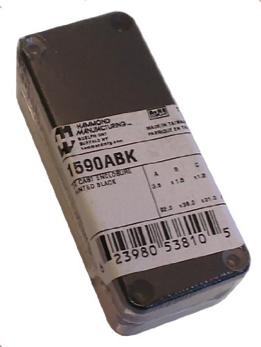 Algopix Similar Product 7 - Hammond 1590ABK Black Diecast Aluminum