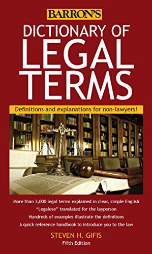 Algopix Similar Product 9 - Dictionary of Legal Terms Definitions