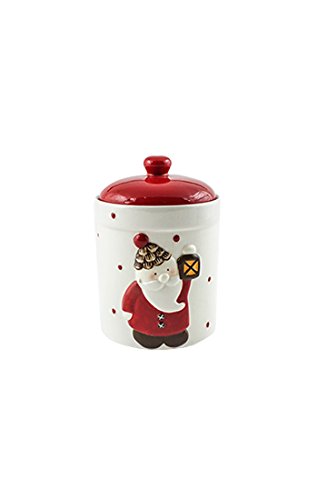 Algopix Similar Product 5 - Thompson Ferrier Holiday Jar Red Santa