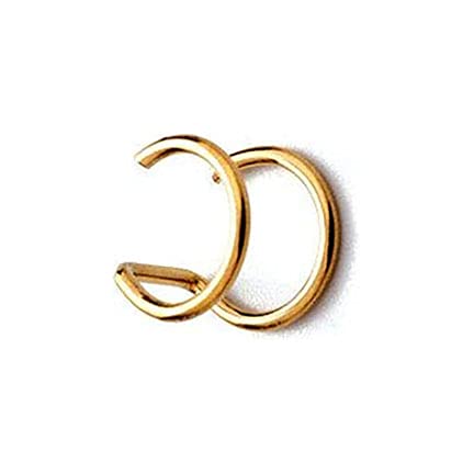 Algopix Similar Product 9 - 2 Fake Gold Double Nose Ring Fake Body