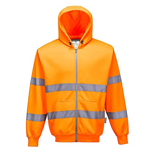 Algopix Similar Product 15 - Portwest Workwear Mens HiVis Hooded