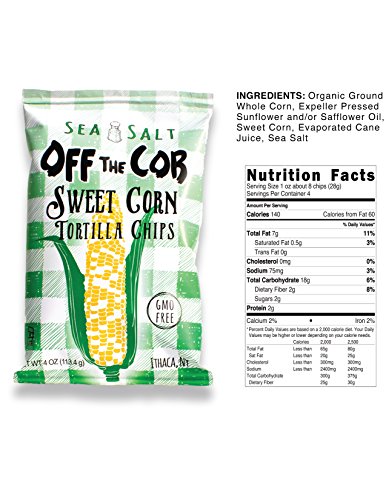 Algopix Similar Product 19 - Sweet Corn Sea Salt Chips 4 Oz 6 Pack