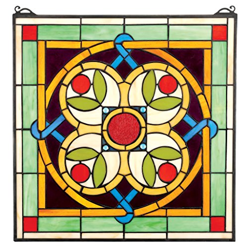 Algopix Similar Product 5 - Stained Glass Panel  Celtic Floral