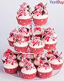 Algopix Similar Product 20 - YestBuy 3 Tier Round Cupcake Stand