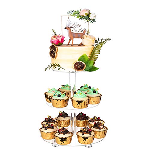Algopix Similar Product 20 - YestBuy 3 Tier Round Cupcake Stand with