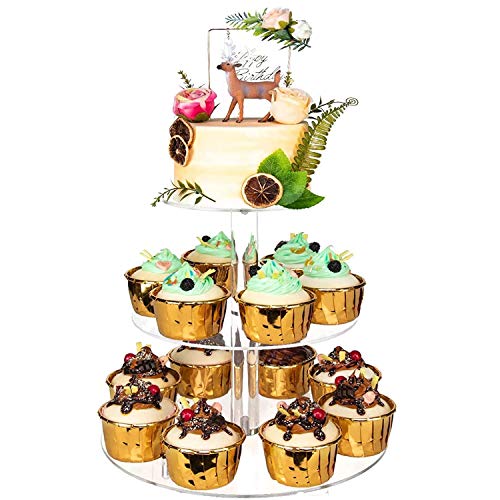 Algopix Similar Product 9 - YestBuy 3 Tier Round Cupcake Stand