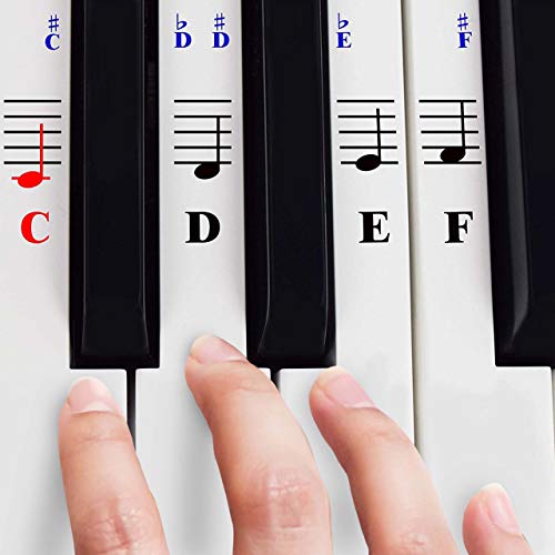 Algopix Similar Product 18 - QMG Piano Stickers for 4961 7688 Key