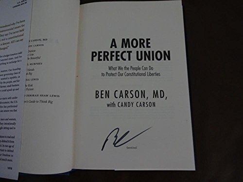 Algopix Similar Product 20 - Ben Carson A More Perfect Union Signed