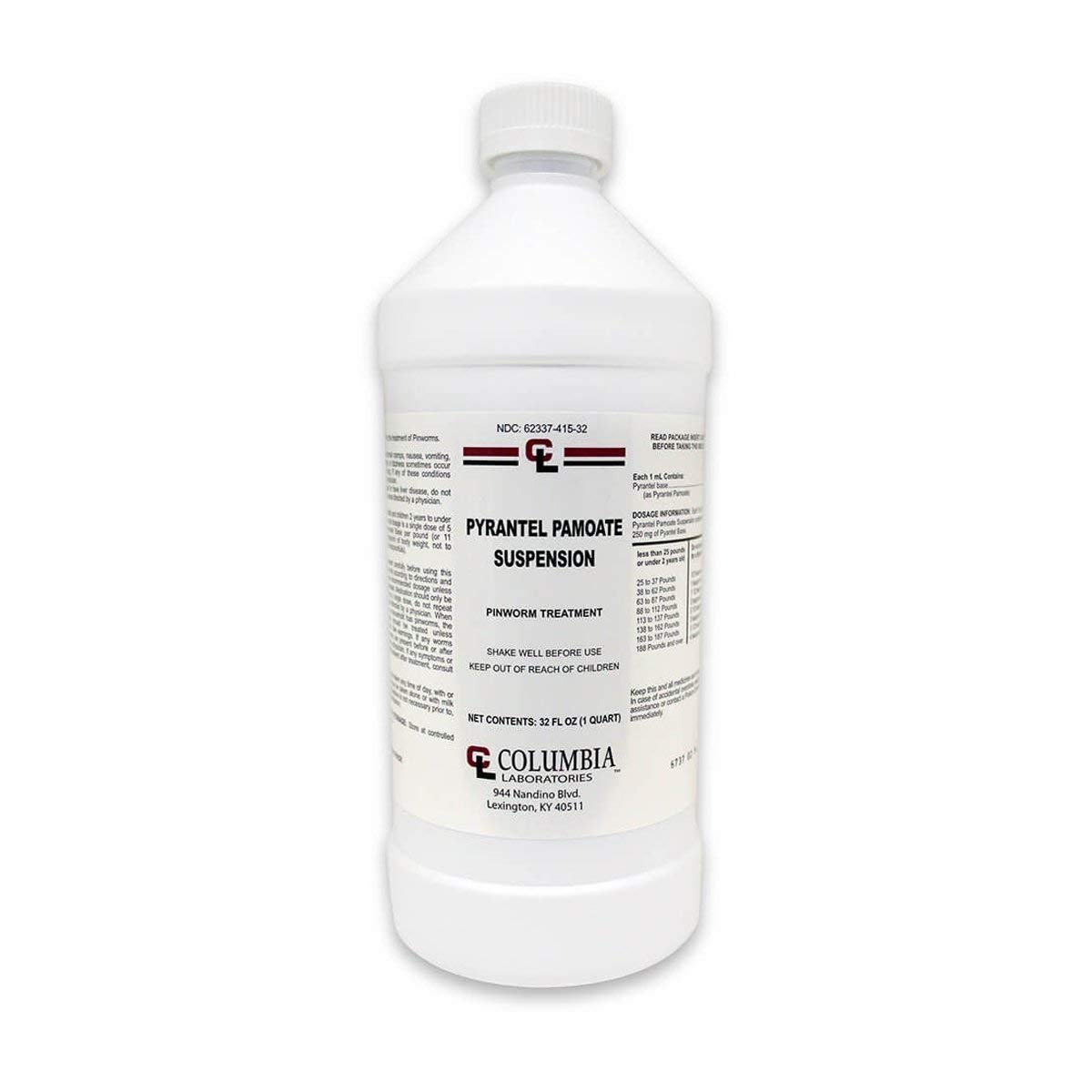 Algopix Similar Product 8 - Pyrantel Pamoate Suspension 50 MG 32 oz