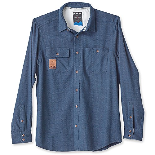 Algopix Similar Product 5 - KAVU Langley Mens Shirt  Midnight 