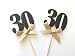 Algopix Similar Product 7 - Black and Gold Glitter Number Cupcake