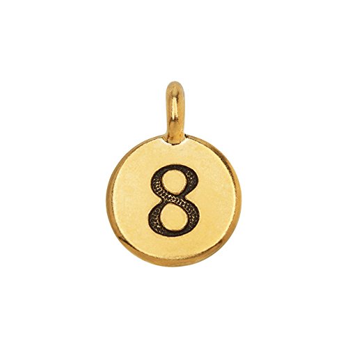 Algopix Similar Product 13 - TierraCast Pewter Number Charm Round
