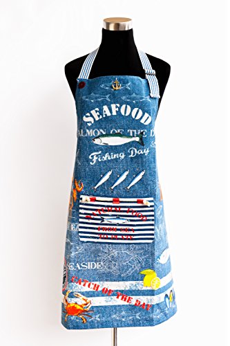 Algopix Similar Product 20 - Apron Seafood By Kitchen-chic