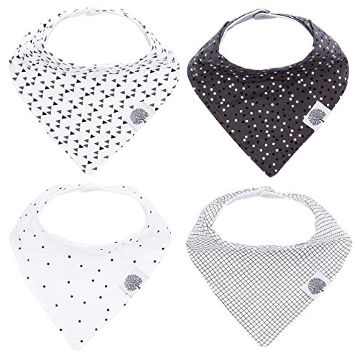 Algopix Similar Product 1 - Parker Baby Bandana Drool Bibs  4 Pack